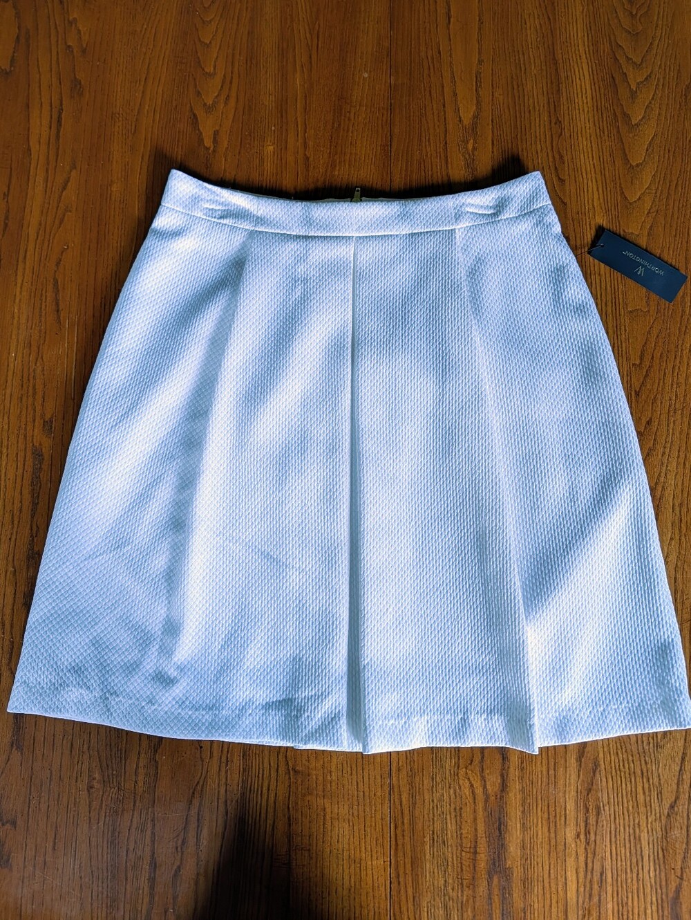 Worthington White A-Line Textured Skirt - NWT